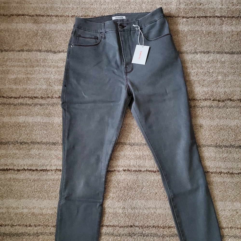 NWOT Good American Waxed Black 062